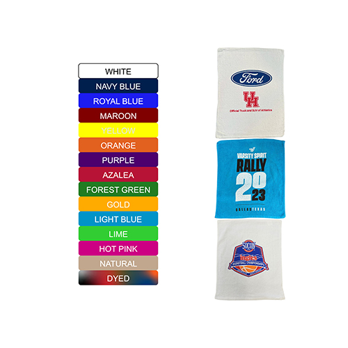 Custom Rally Towels Wholesale Promotional Sports Towels For Every Event